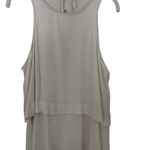 Free people cream color tiered tank